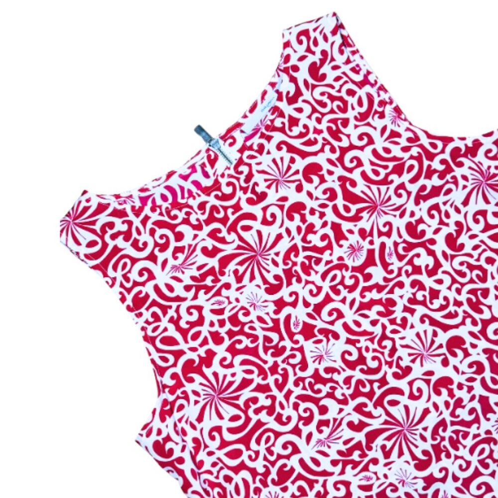 Red/White floral dress